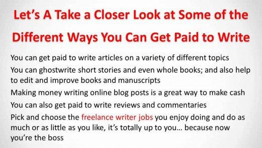 Make Money Through Freelance Writing