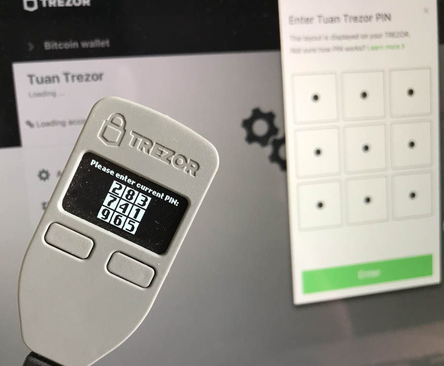 trezor the bitcoin safe grey