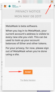 Step - 2 Click on MetaMask Icon